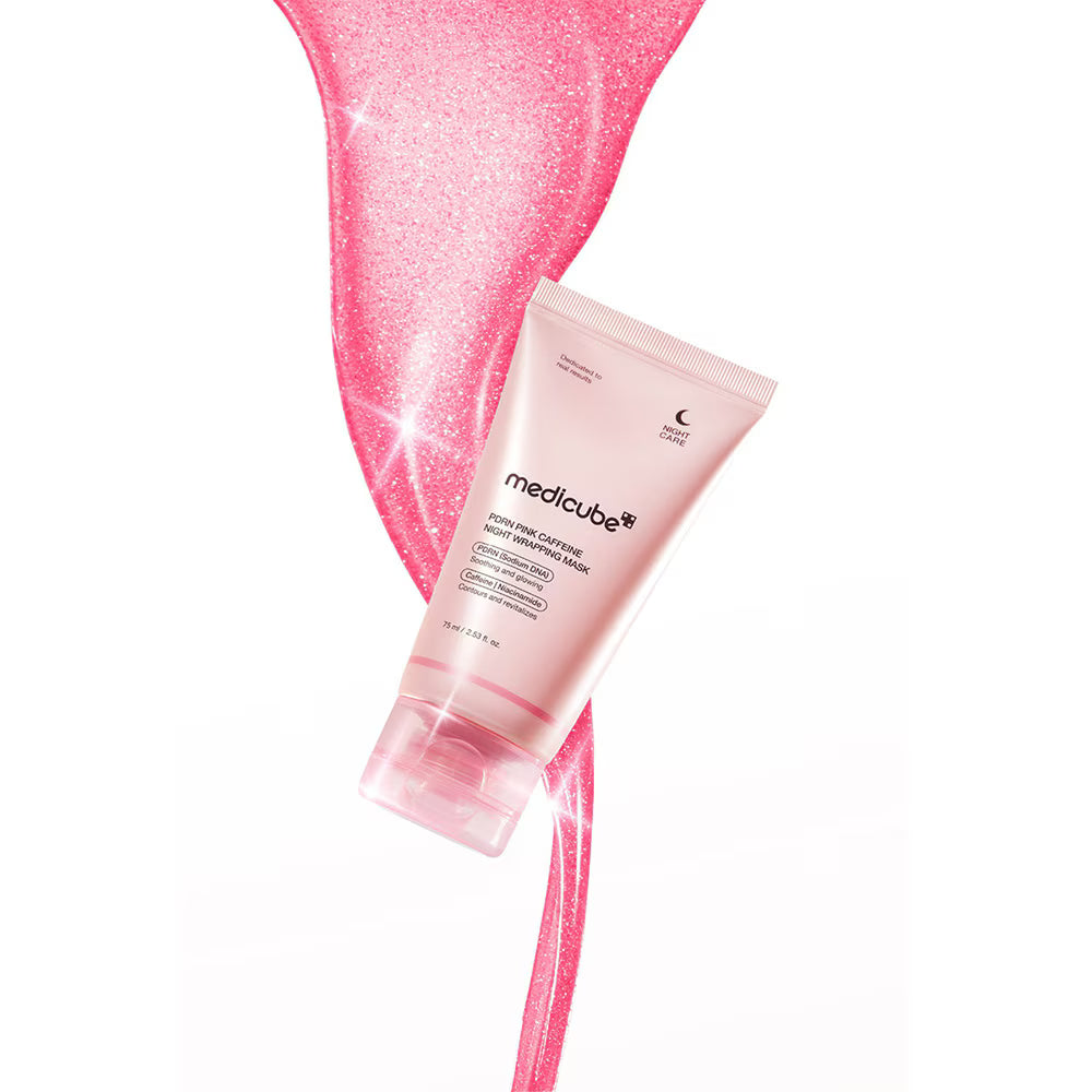 PDRN Pink Caffeine Night Wrapping Mask / Medicube