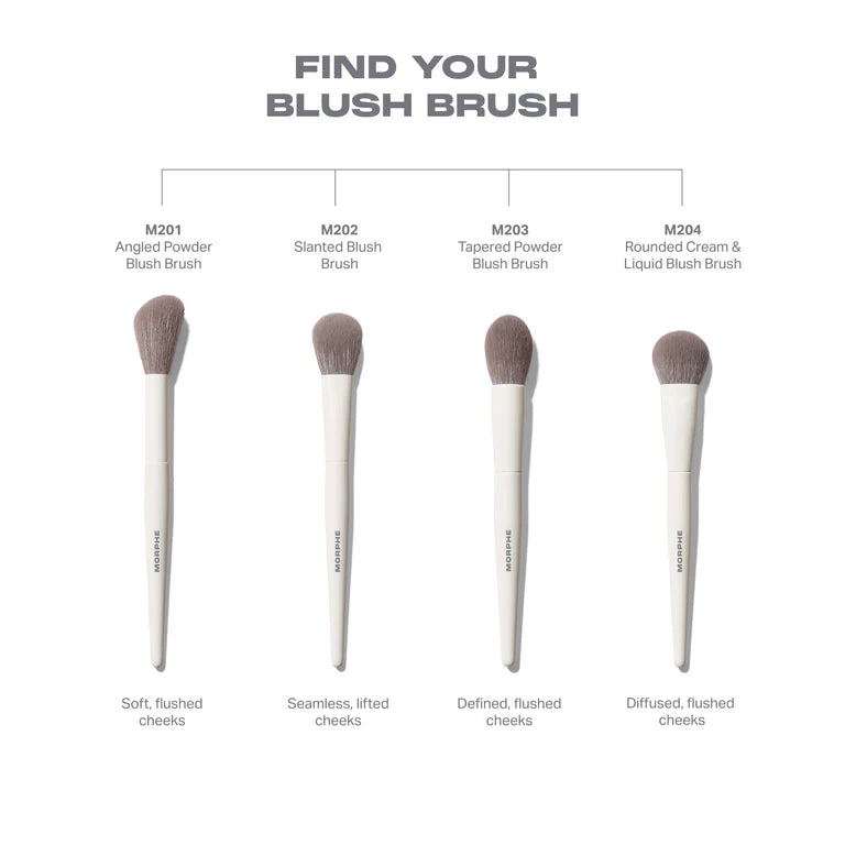 M204 Rounded Cream & Liquid Blush Brush / Morphe