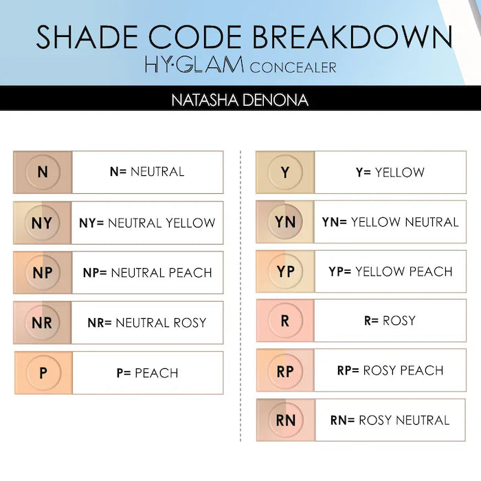 Hy-Glam Brightening & Hydrating Medium to Full Coverage Crease Proof Serum Concealer / Natasha Denona