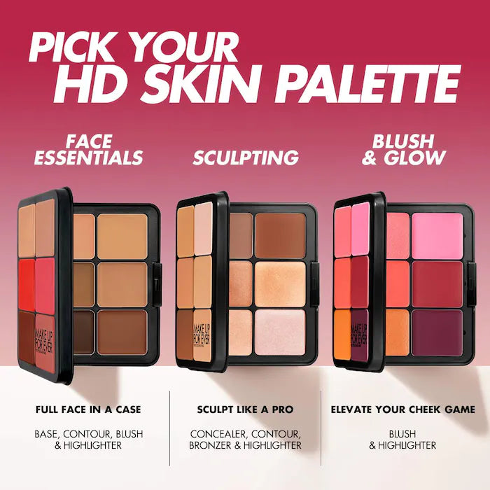 HD Skin Face Essentials Long-Lasting Full Face Cream Palette Tan To Deep / Makeup Forever