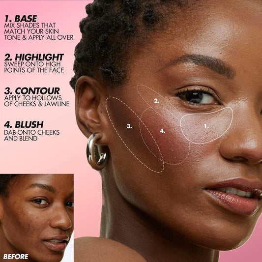 HD Skin Face Essentials Long-Lasting Full Face Cream Palette Tan To Deep / Makeup Forever