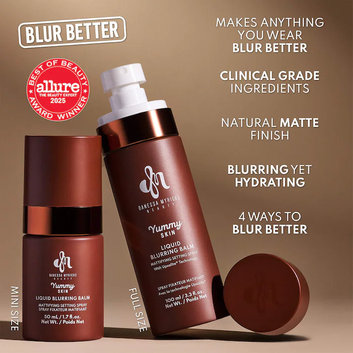 Yummy Skin Liquid Blurring Balm Mattifying Setting Spray / Danessa Myricks