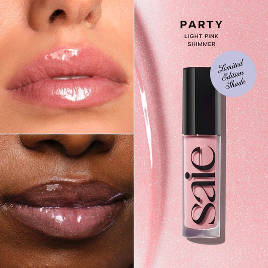 Glossybounce Lip Gloss-Oil Duo Gift Set / Saie