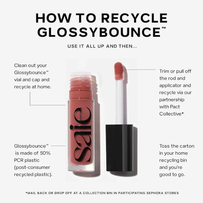 Glossybounce Lip Gloss-Oil Duo Gift Set / Saie