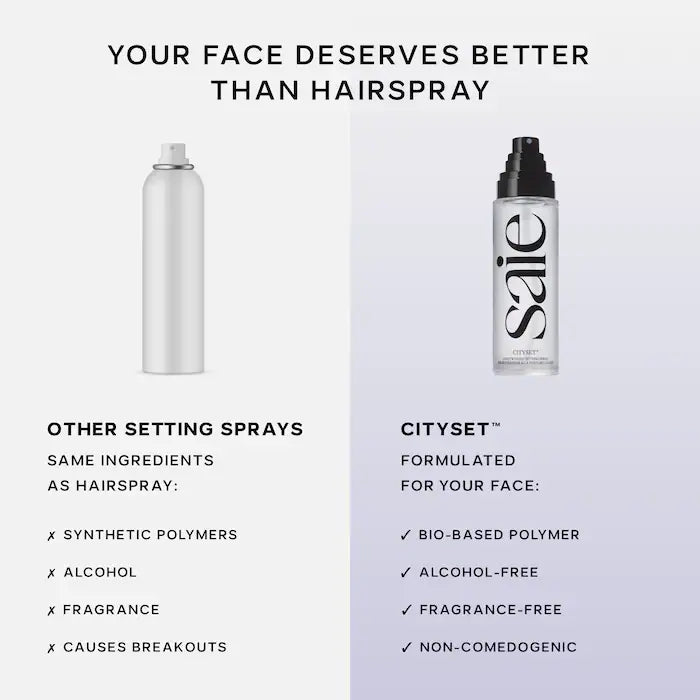 CitySet™ Ultra-Fine Mist Setting Spray with 16 Hour Wear / Saie