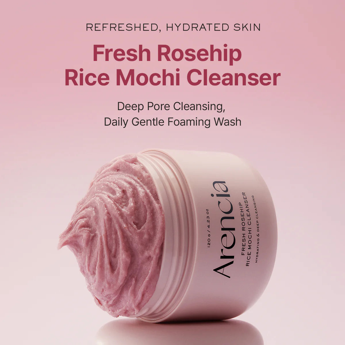 Fresh Rosehip Mochi Cleanser (120 g) / Arencia