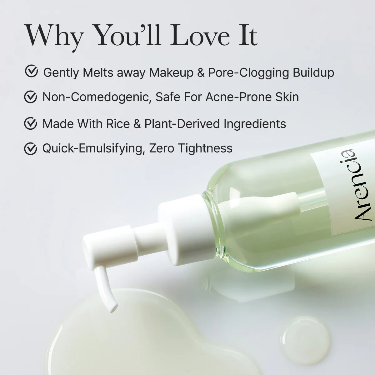 Pore Melt Mochi Makeup-Removing Cleansing Oil (200 ml) / Arencia