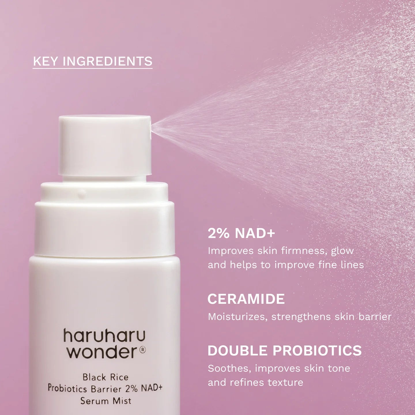 Probiotics Barrier 2% NAD + Serum Mist / Haruru Wonder
