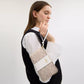 Corner zip wristlet in signature canvas with stripe / Coach