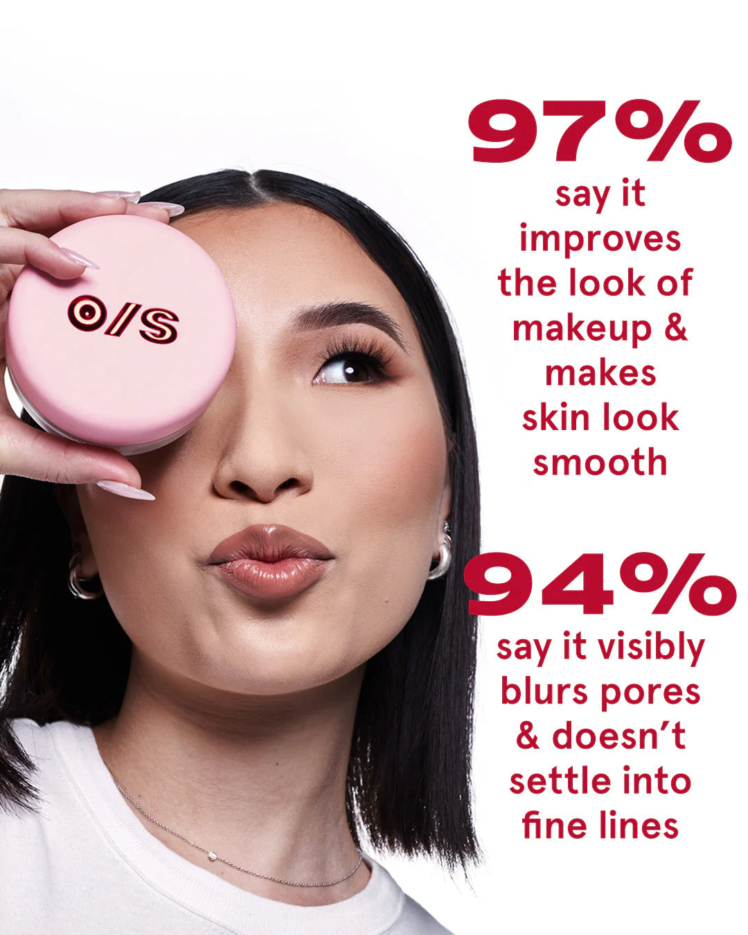 Blurring Setting Powder Full-Sized Ultra Pink / One Size