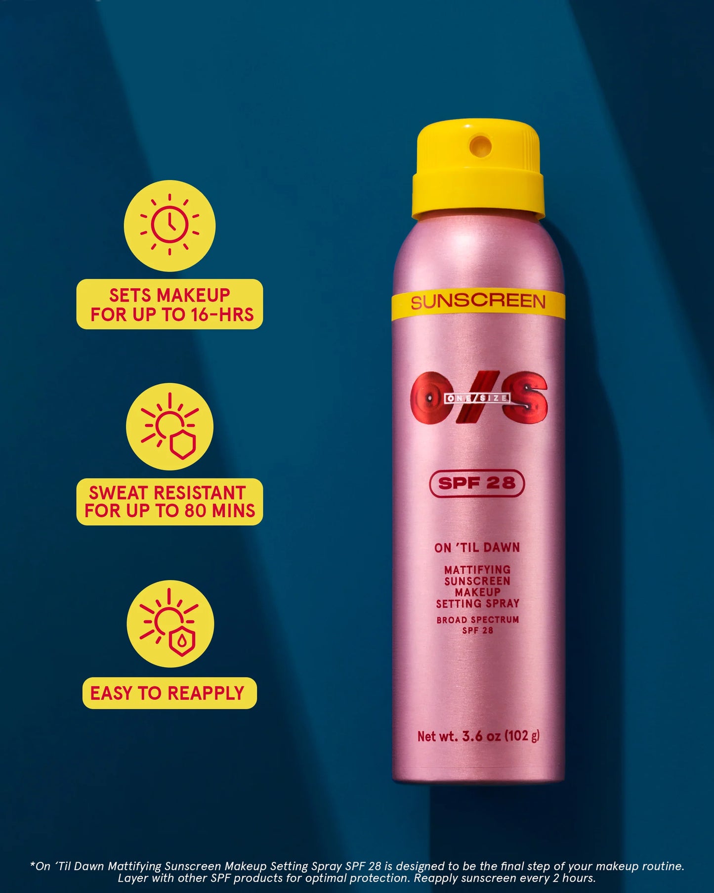 Mattifying Sunscreen Makeup Setting Spray SPF 28 Full-Sized / One Size