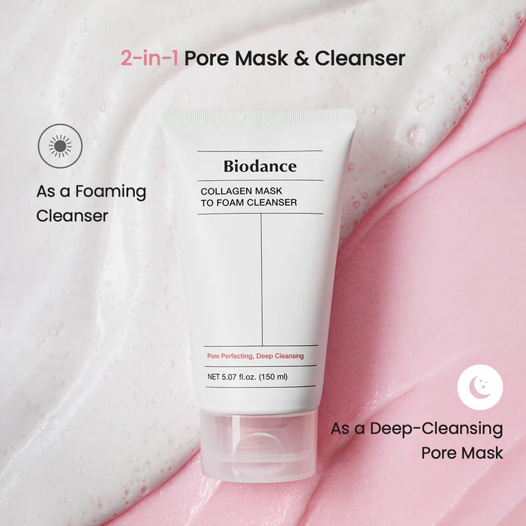 Collagen Mask To Foam Cleanser / Biodance