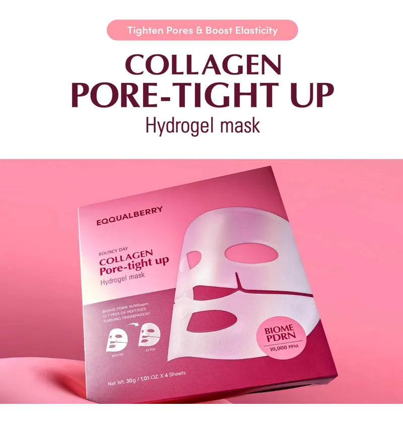 Collagen Pore-tight Up Hydrogel Mask (30 g) / Eqqualberry