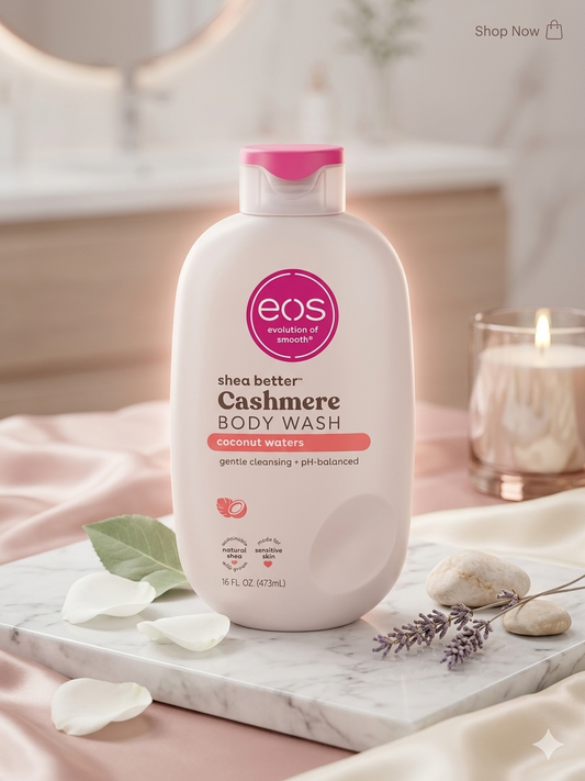 eos Shea Better™ Cashmere Body Wash – Coconut Waters (473 ml)