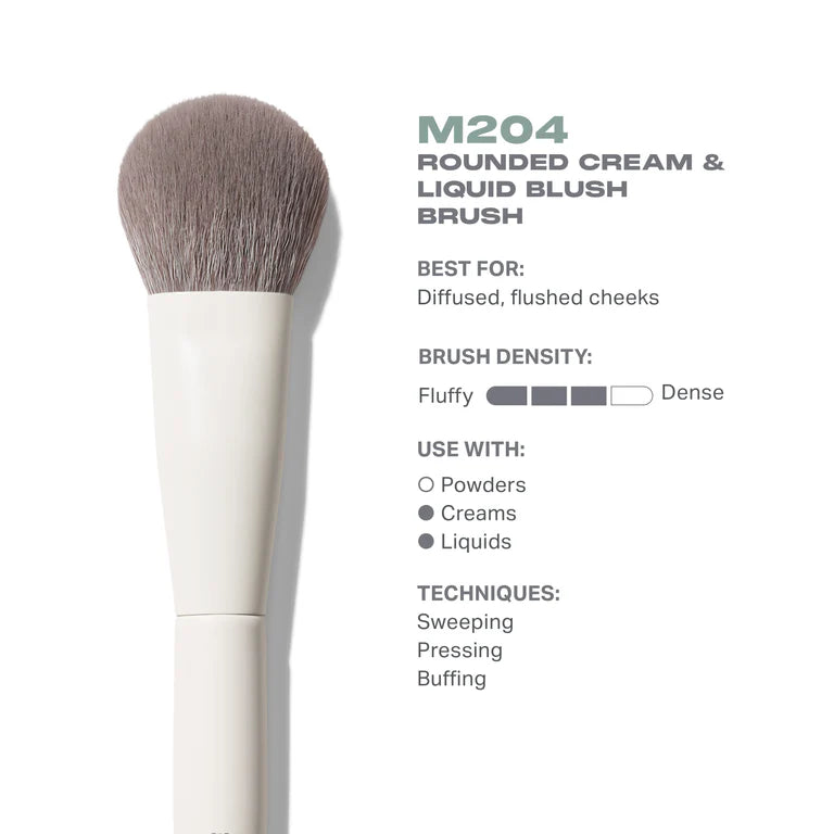 M204 Rounded Cream & Liquid Blush Brush / Morphe