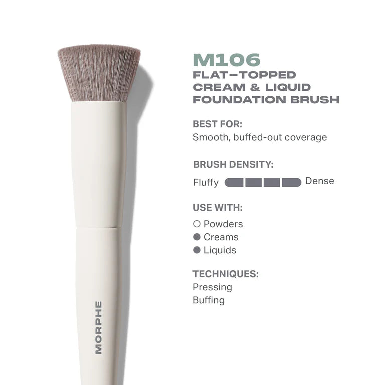 M106 Flat-Topped Foundation Brush / Morphe
