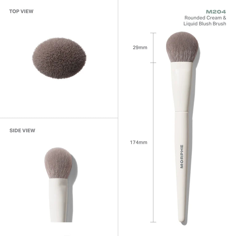 M204 Rounded Cream & Liquid Blush Brush / Morphe