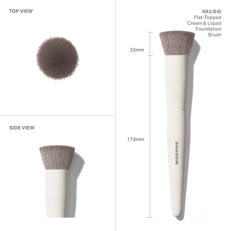 M106 Flat-Topped Foundation Brush / Morphe
