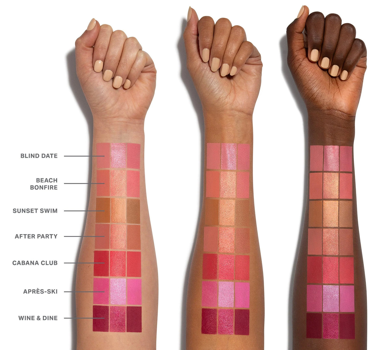 Cheek Thrills Multi-Finish Face Trio After Party / Morphe