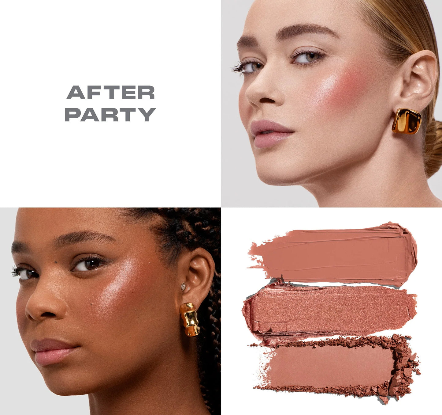 Cheek Thrills Multi-Finish Face Trio After Party / Morphe