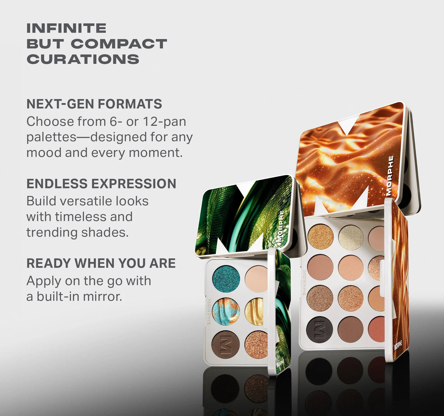 Chromaplus 6-pan Eyeshadow Palette Rich Glitch / Morphe