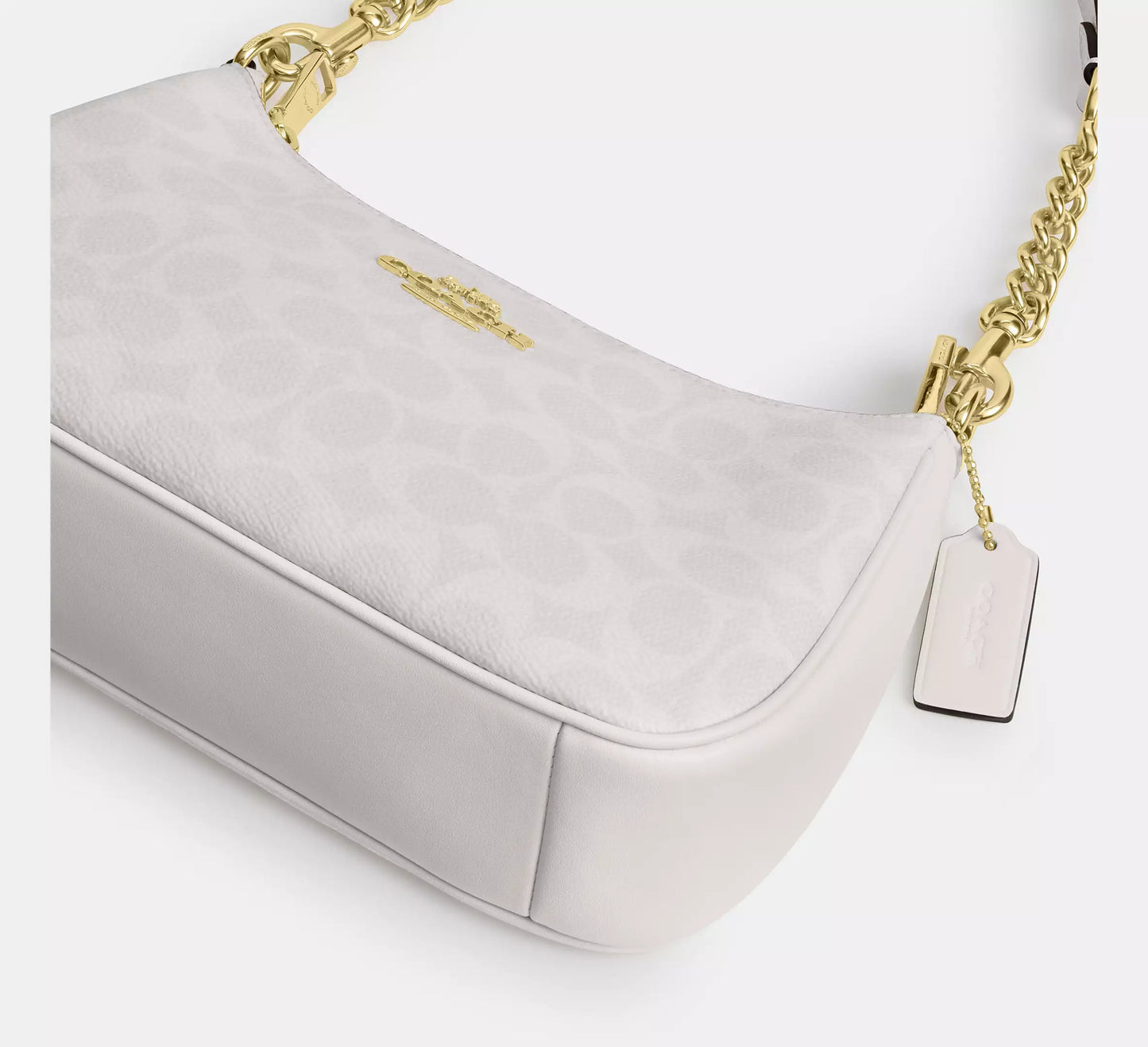 Teri Shoulder Bag In Signature Canvas (Blanco) / Coach