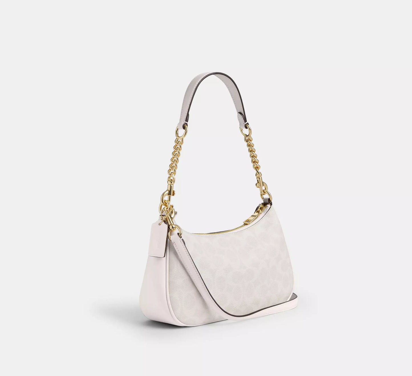 Teri Shoulder Bag In Signature Canvas (Blanco) / Coach