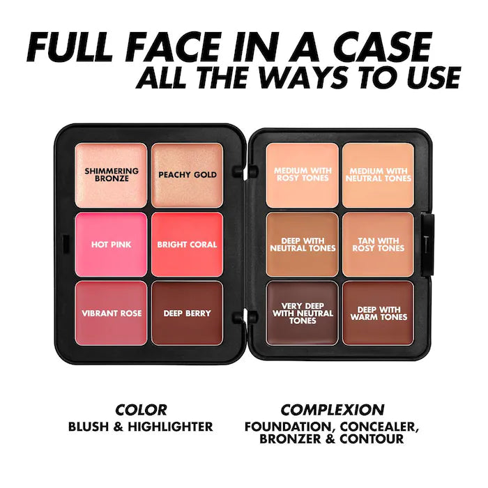 HD Skin Face Essentials Long-Lasting Full Face Cream Palette Tan To Deep / Makeup Forever