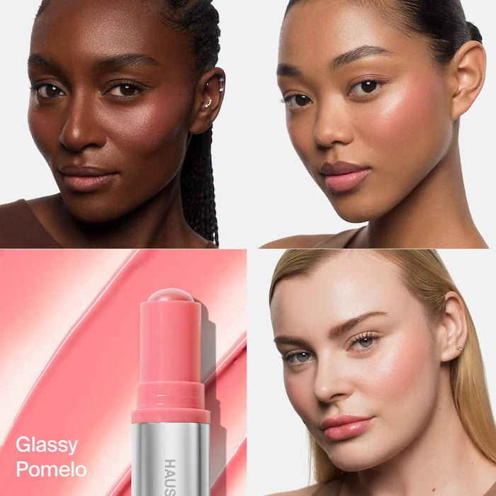 Color Fuse Longwear Hydrating Glassy Lip + Cheek Blush Balm Stick / Haus Labs