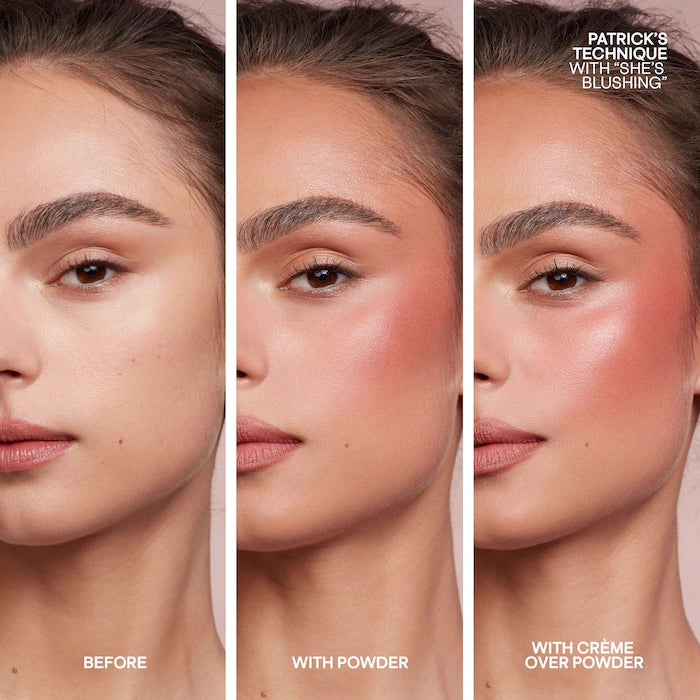 Mini Major Headlines Double-Take Crème & Powder Blush Duo / Patrick Ta