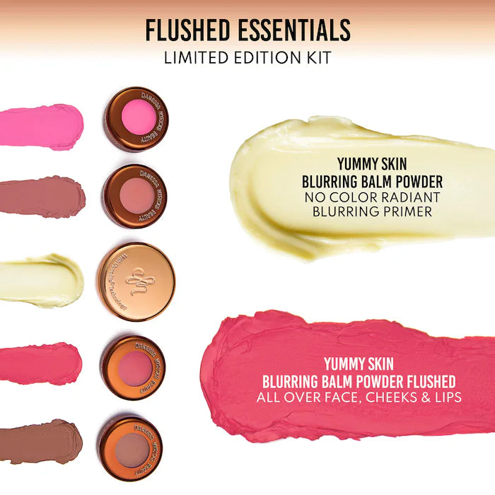 Mini Yummy Skin Flushed Essentials Face & Lip Makeup Gift Set – Danessa Beauty
