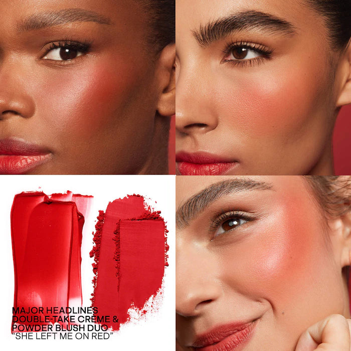 Mini Major Headlines Double-Take Crème & Powder Blush Duo / Patrick Ta
