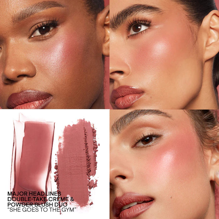 Mini Major Headlines Double-Take Crème & Powder Blush Duo / Patrick Ta