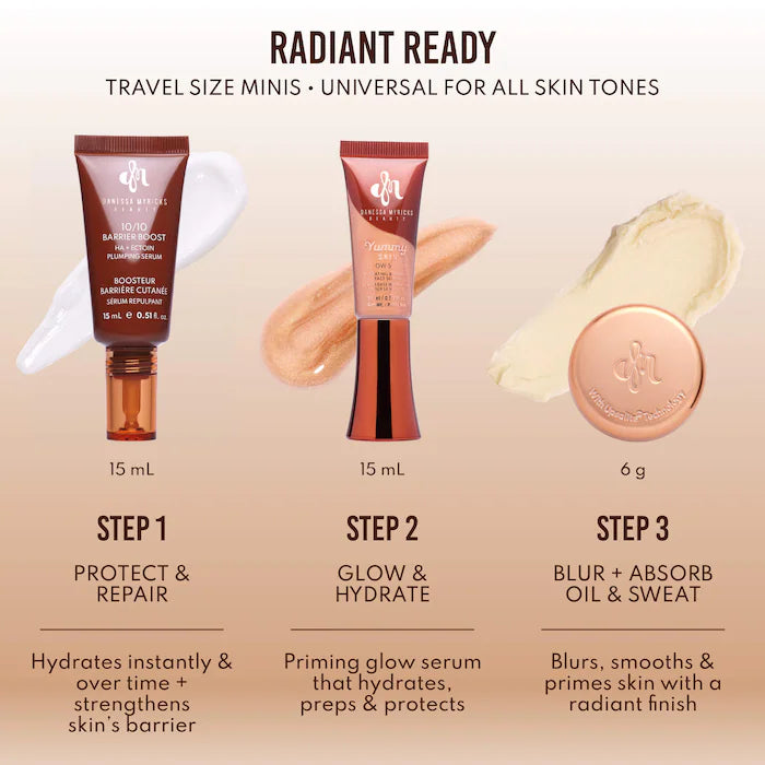 Mini Yummy Skin Glow Finish Skin Prep Essential Kit / Danessa Myricks